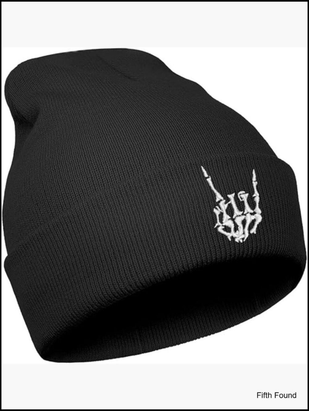 Gothic Skull Knit Beanie Hat for Men Women Winter Skullies Caps